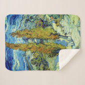 Couverture Sherpa Vincent Van Gogh Deux peupliers à Saint-Rémy (Devant (Horizontal))