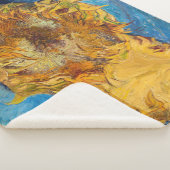 Couverture Sherpa Vincent van Gogh - Deux tournesols coupés (3/4)