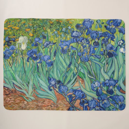 Couverture Sherpa Vincent Van Gogh - Iris (Devant (Horizontal))