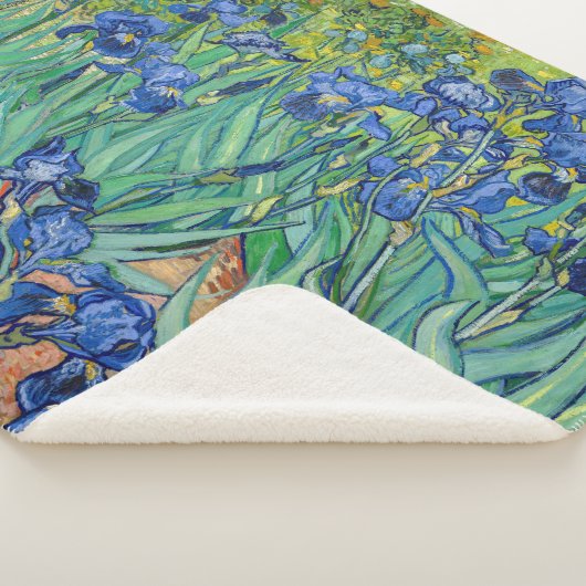 Couverture Sherpa Vincent Van Gogh - Irises (3/4)