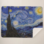 Couverture Sherpa Vincent Van Gogh - La nuit étoilée<br><div class="desc">The Starry Night / La nuit etoilee - Vincent Van Gogh en 1889</div>