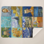 Couverture Sherpa Vincent Van Gogh - Masterpieces Patchwork (Devant (Horizontal))