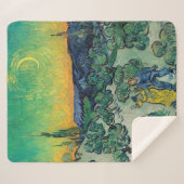 Couverture Sherpa Vincent van Gogh - Paysage Lune avec couple (Devant (Horizontal))