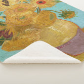 Couverture Sherpa Vincent Van Gogh - Vase avec douze tournesols (3/4)