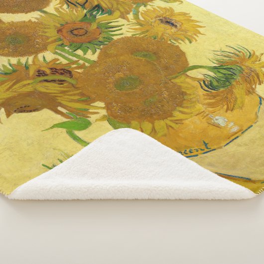 Couverture Sherpa Vincent van Gogh - Vase avec quinze tournesols (3/4)