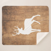 Couverture Sherpa Vintaga Beauté Bois & Cerfs (Devant (Horizontal))