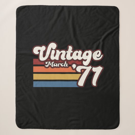Couverture Sherpa Vintage 1971 50e anniversaire Mars (Devant)