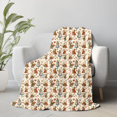 Couverture Sherpa Vintage Alice au pays des merveilles