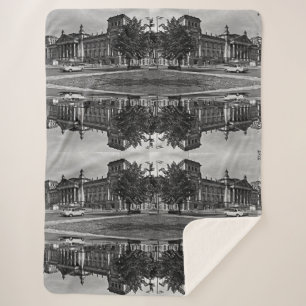 Couverture Sherpa Vintage Berlin Parliament house