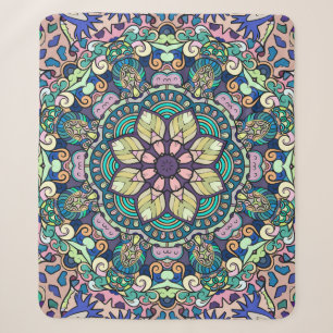 Couverture Sherpa Vintage Damask : Elegant Seamless Motif