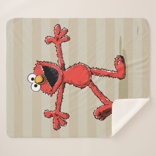 Couverture Sherpa Vintage Elmo (Devant (Horizontal))