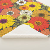 Couverture Sherpa vintage floral (3/4)