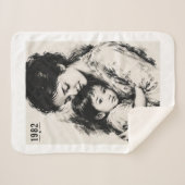 Couverture Sherpa Vintage Mère & Enfant 1982  (Devant (Horizontal))