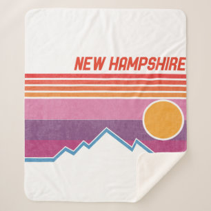 Couverture Sherpa Vintage New Hampshire NH Granite State Souvenir