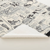 Couverture Sherpa Vintage Newspaper (3/4)