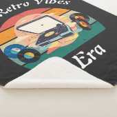 Couverture Sherpa vintage retro vinyl Sherpa Blanket (3/4)