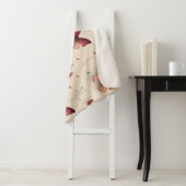 Couverture Sherpa Vintage Spring Flowers & Blush Butterfly (En situation)