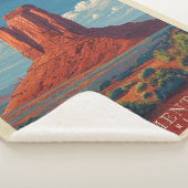 Couverture Sherpa Vintage voyage Monument Valley Arizona (3/4)