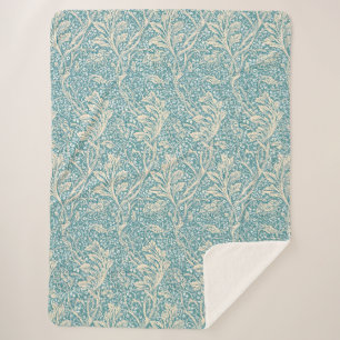 Couverture Sherpa Vintage William Morris Arcadia Floral Sans Couture