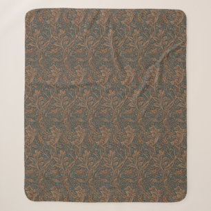 Couverture Sherpa Vintage William Morris Arcadia sans couture