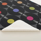 Couverture Sherpa Vinyle géométrique : Arrière - plan simple sans fi (3/4)