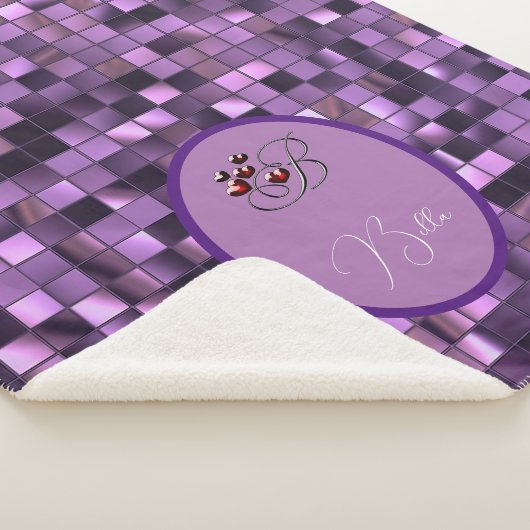 Couverture Sherpa Violet (3/4)