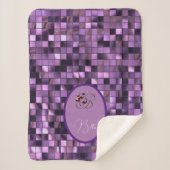 Couverture Sherpa Violet (Devant)