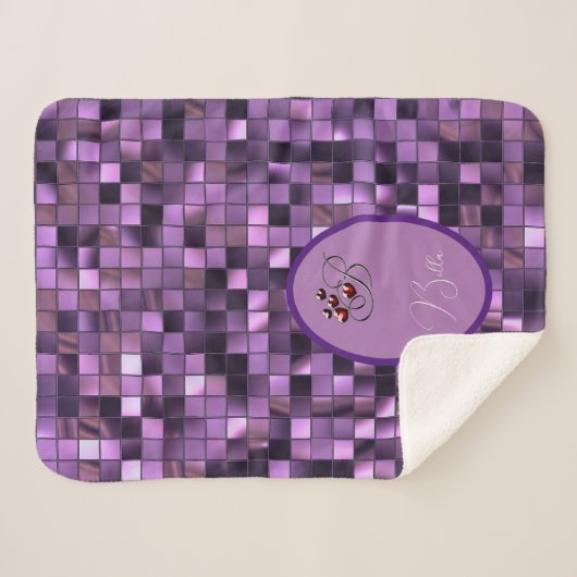 Couverture Sherpa Violet (Devant (Horizontal))