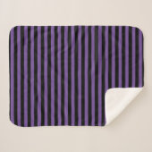 Couverture Sherpa Violet classique et rayé noir (Devant (Horizontal))