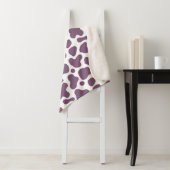 Couverture Sherpa Violet Cow (En situation)