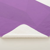 Couverture Sherpa Violet, géométrique, cool, tendance, art simple mo (3/4)