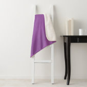 Couverture Sherpa Violet, géométrique, cool, tendance, art simple mo (En situation)
