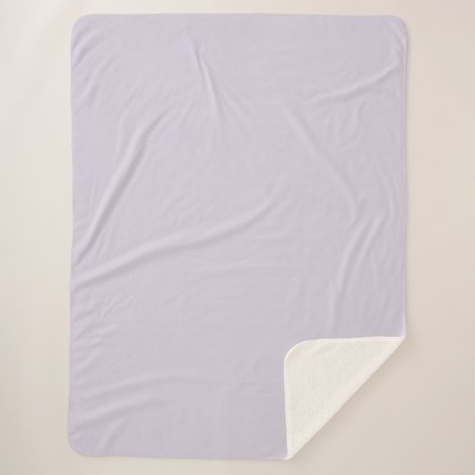 Couverture Sherpa Violet Lavande (Devant)