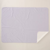 Couverture Sherpa Violet Lavande (Devant (Horizontal))