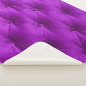 Couverture Sherpa Violet purple velvet capitone textile background,  (3/4)