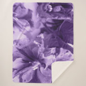 Couverture Sherpa Violettes monochromes (Devant)