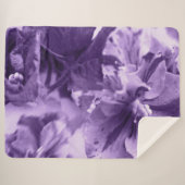 Couverture Sherpa Violettes monochromes (Devant (Horizontal))