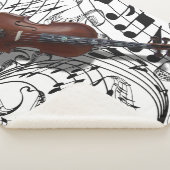 COUVERTURE SHERPA VIOLIN SUR LES NOTES DE MUSIQUE (3/4)