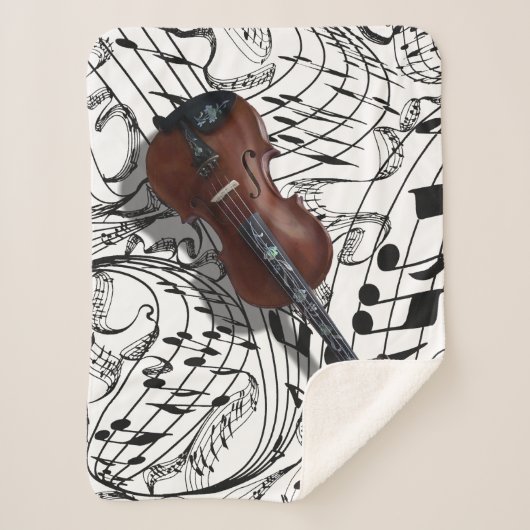 COUVERTURE SHERPA VIOLIN SUR LES NOTES DE MUSIQUE (Devant)