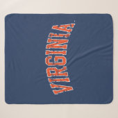 Couverture Sherpa Virginia Wordmark en détresse (Devant (Horizontal))