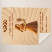 Couverture Sherpa Virgo Zodiac Sign Modern 3D Astrology Design (Devant (Horizontal))