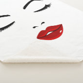 Couverture Sherpa Visage élégant (3/4)