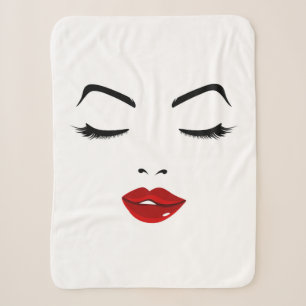 Couverture Sherpa Visage élégant