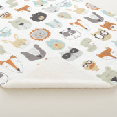 Couverture Sherpa Visages conviviaux | Portraits d'animaux mignons (3/4)