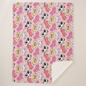 Couverture Sherpa Visages des animaux mignons (Devant)