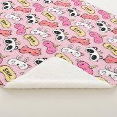 Couverture Sherpa Visages des animaux mignons (3/4)