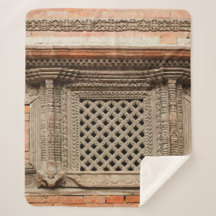 Couverture Sherpa Vitrine ancienne dans la cour de Nasal Chowk de Ha