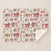 Couverture Sherpa Voeux de Noël (Devant (Horizontal))