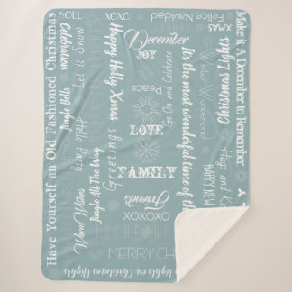 Couverture Sherpa Voeux de Noël personnalisés