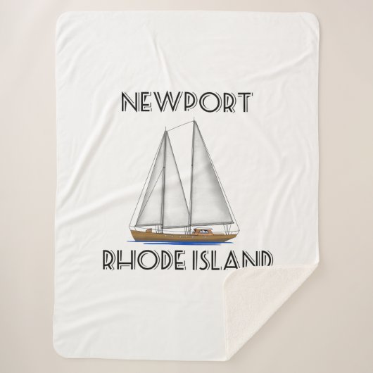 Couverture Sherpa Voile de Newport Rhode Island (Devant)
